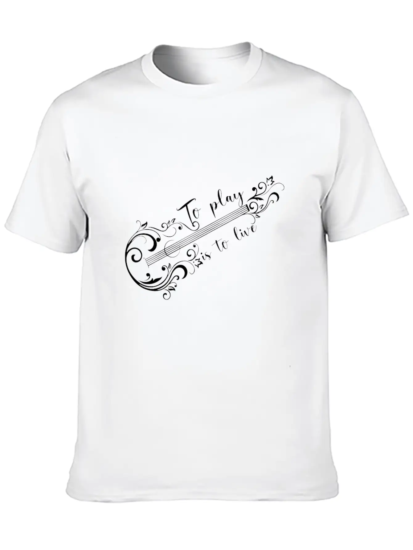 Acoustic Guitar Guitarist Unisex Casual T-Shirt – Clean Design For Daily Comfort