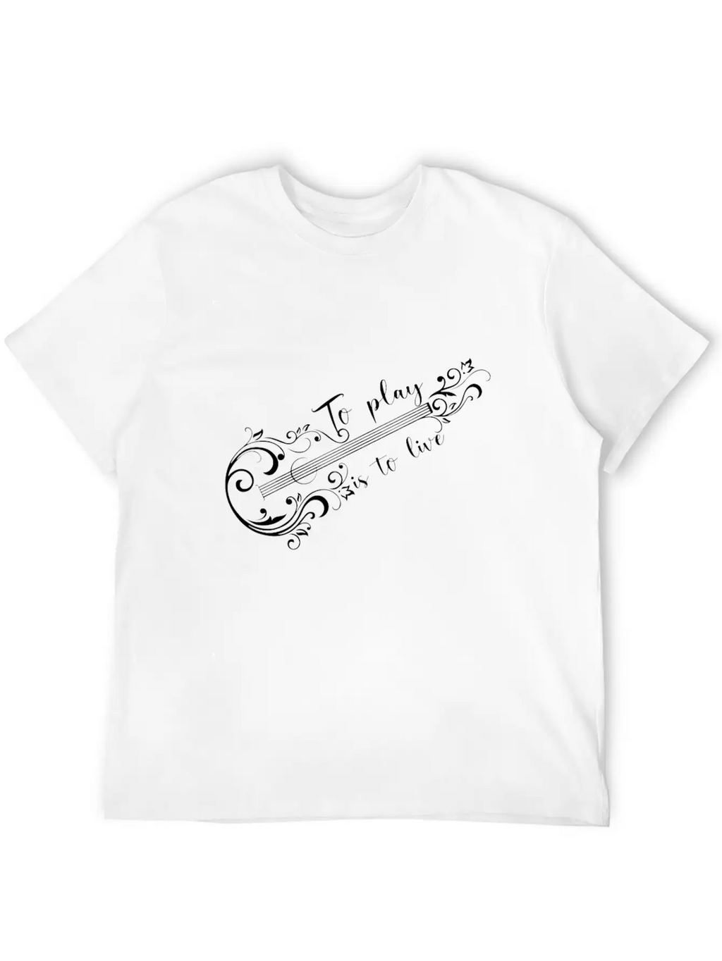 Acoustic Guitar Guitarist Unisex Casual T-Shirt – Clean Design For Daily Comfort