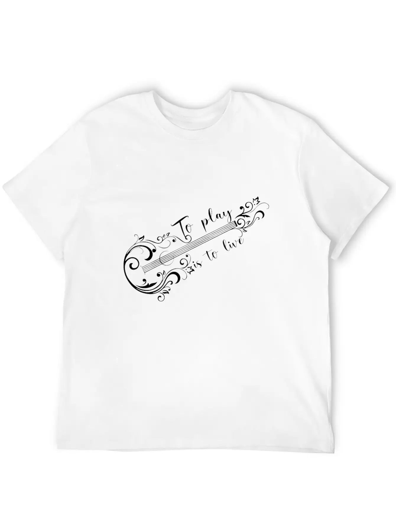 Acoustic Guitar Guitarist Unisex Casual T-Shirt – Clean Design For Daily Comfort