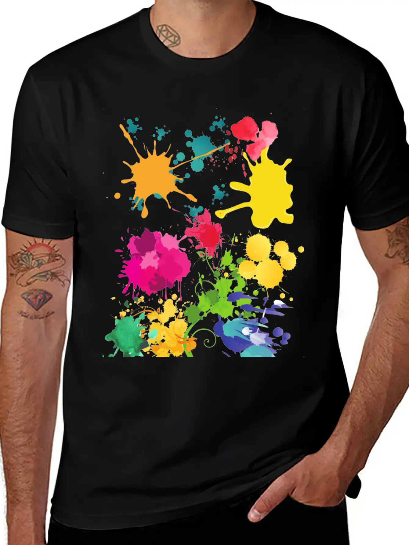 Acrilic Design. COLOUR FULL. Classic Fit Graphic Tee For Daily Comfort – Unisex Cotton Shirt