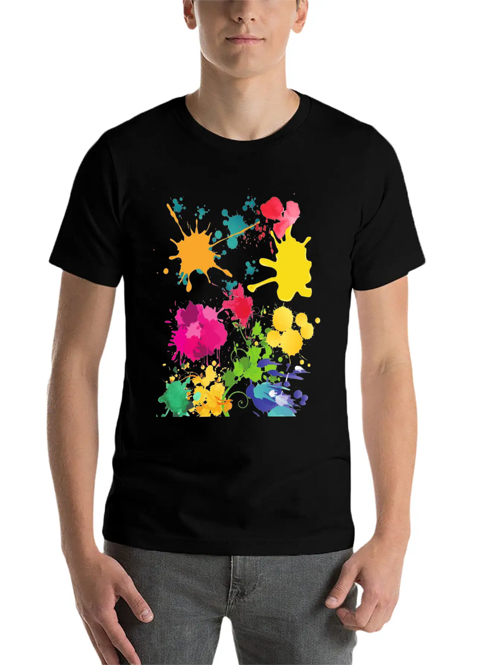 Acrilic Design. COLOUR FULL. Classic Fit Graphic Tee For Daily Comfort – Unisex Cotton Shirt