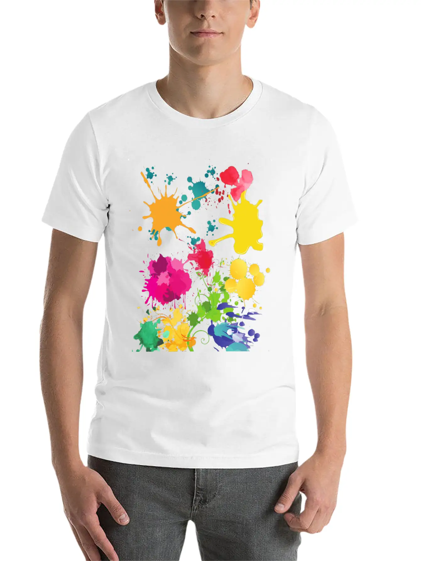 Acrilic Design. COLOUR FULL. Classic Fit Graphic Tee For Daily Comfort – Unisex Cotton Shirt