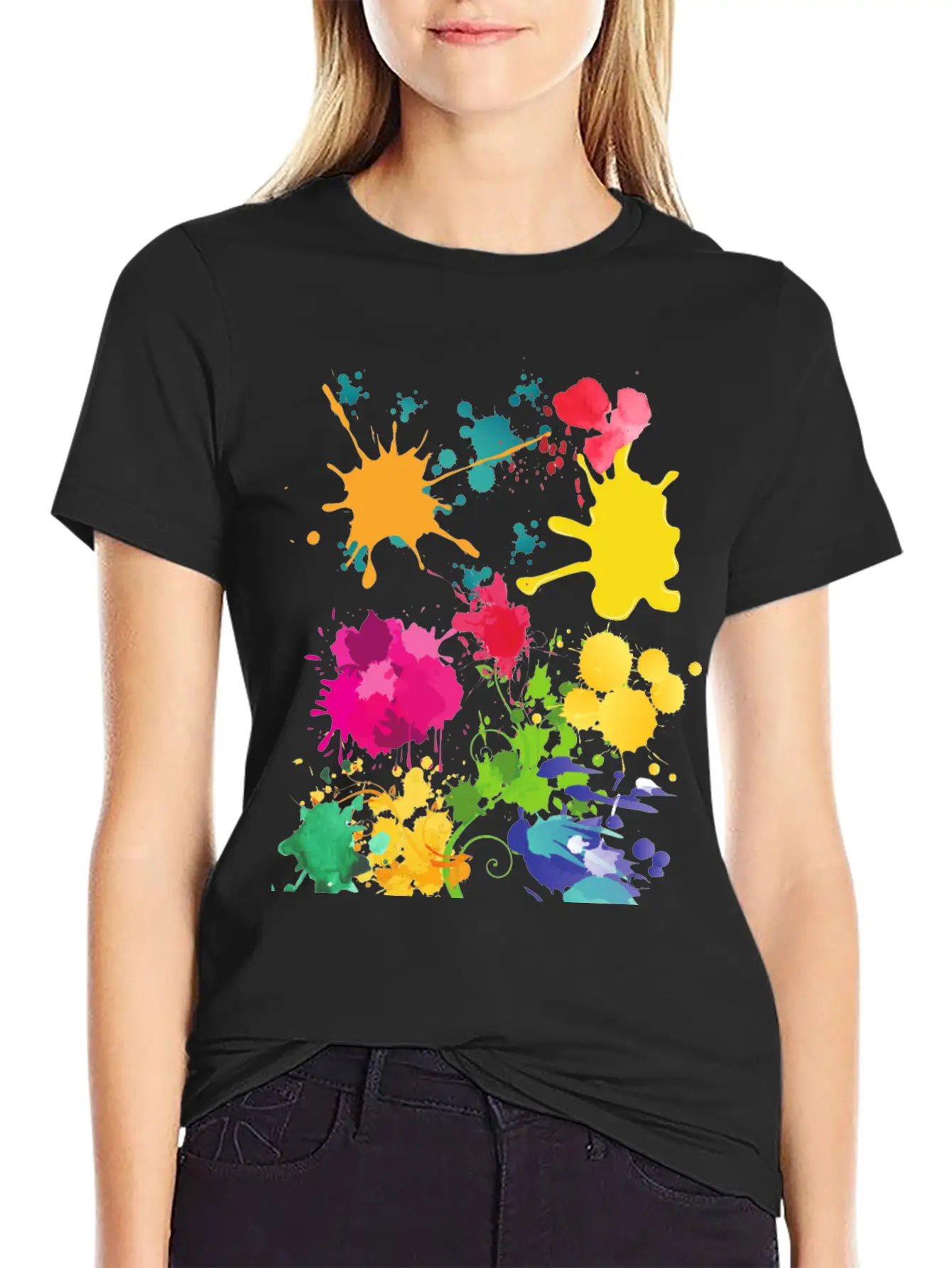 Acrilic Design. COLOUR FULL. Classic Fit Graphic Tee For Daily Comfort – Unisex Cotton Shirt