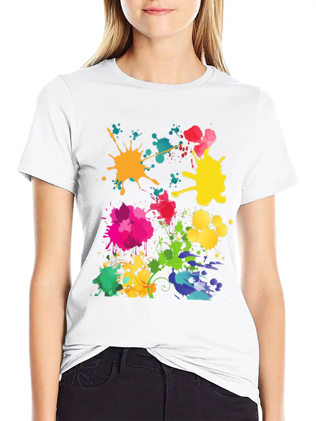 Acrilic Design. COLOUR FULL. Classic Fit Graphic Tee For Daily Comfort – Unisex Cotton Shirt