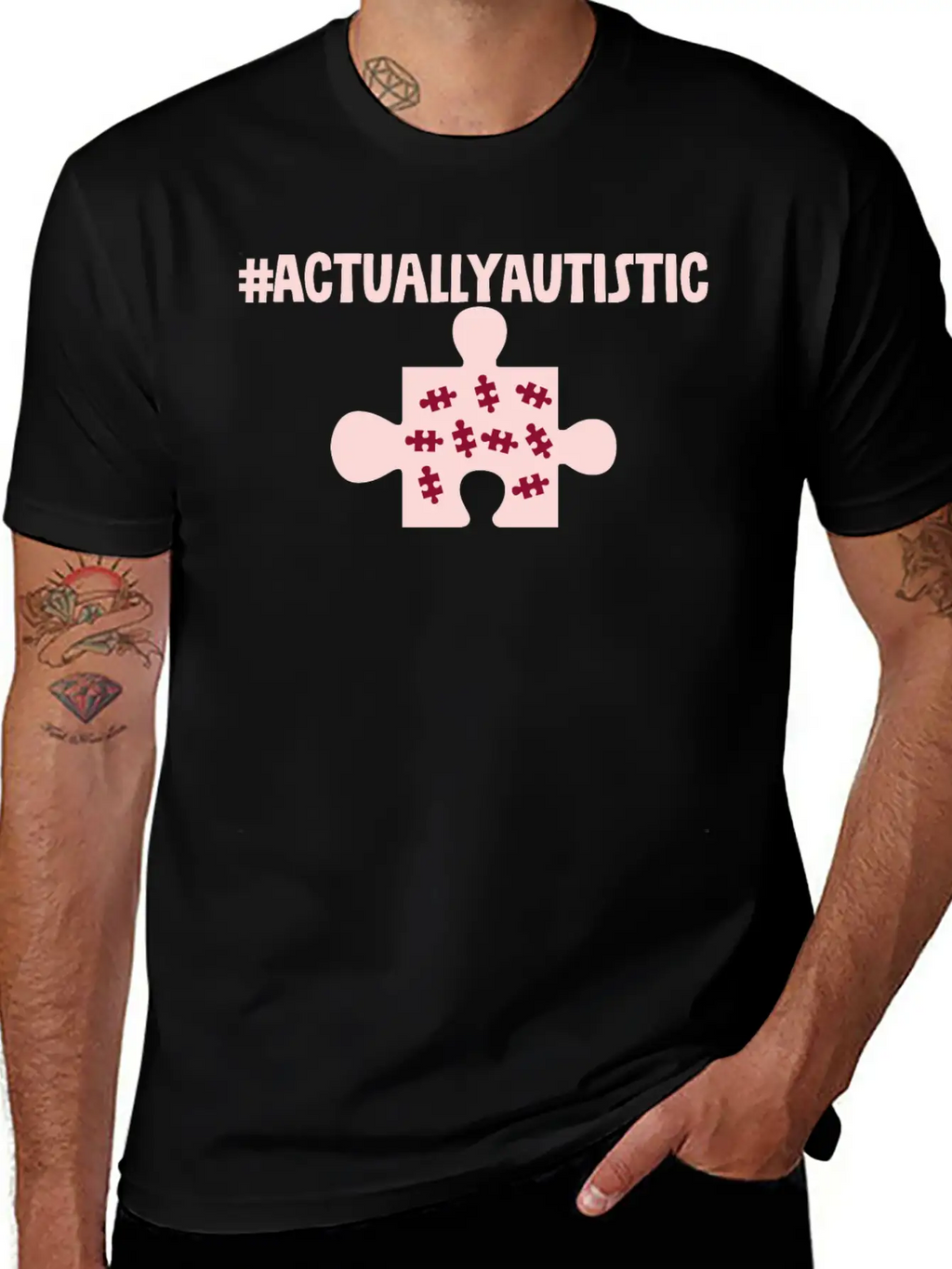 #actuallyautistic 2 Unisex Cotton Tee – Relaxed Fit For Any Occasion
