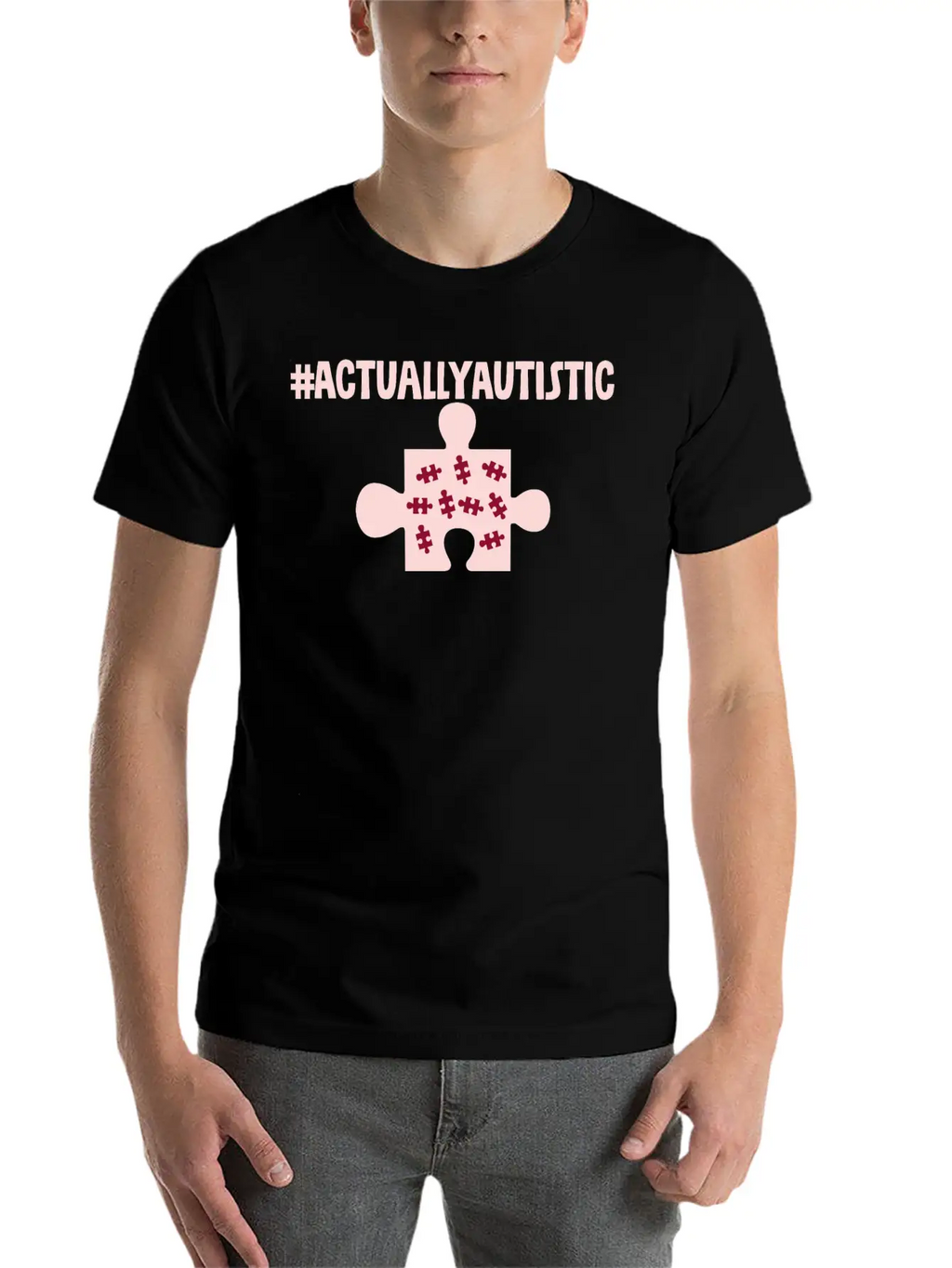 #actuallyautistic 2 Unisex Cotton Tee – Relaxed Fit For Any Occasion
