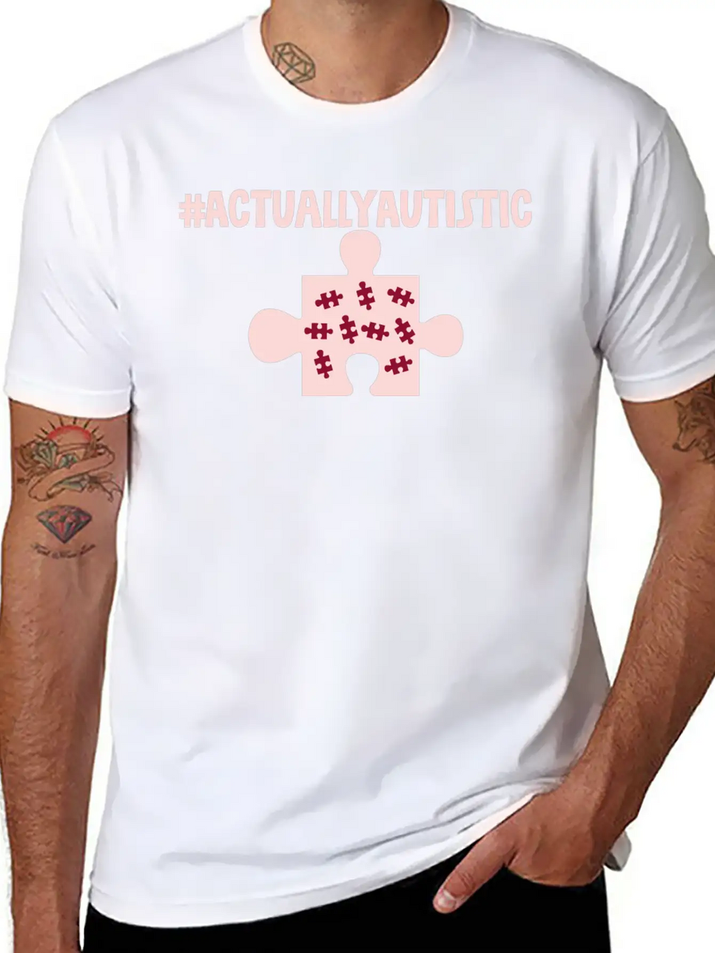 #actuallyautistic 2 Unisex Cotton Tee – Relaxed Fit For Any Occasion