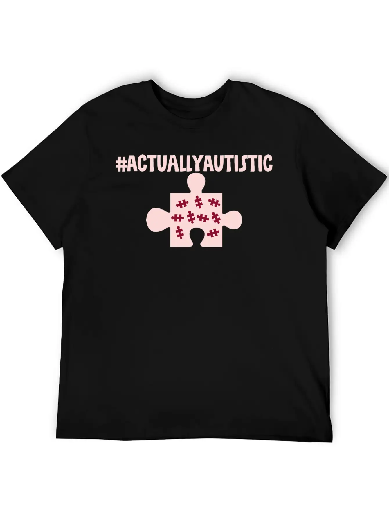 #actuallyautistic 2 Unisex Cotton Tee – Relaxed Fit For Any Occasion