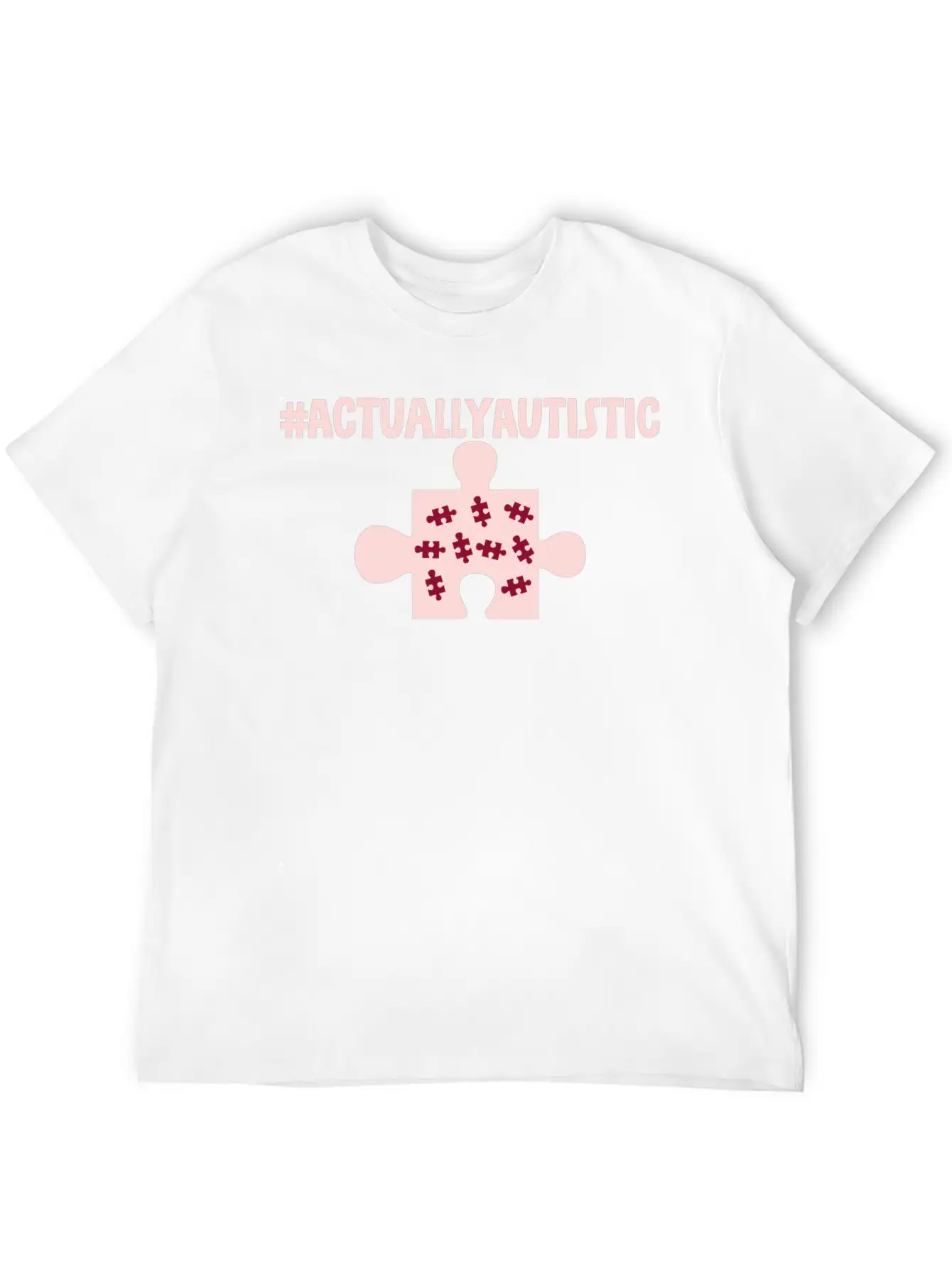 #actuallyautistic 2 Unisex Cotton Tee – Relaxed Fit For Any Occasion