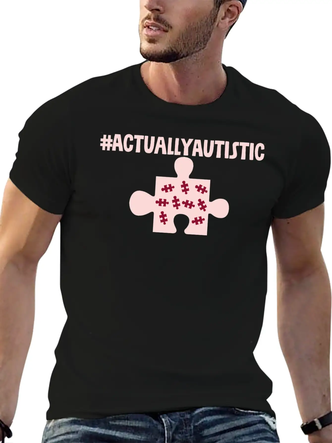 #actuallyautistic 2 Unisex Cotton Tee – Relaxed Fit For Any Occasion