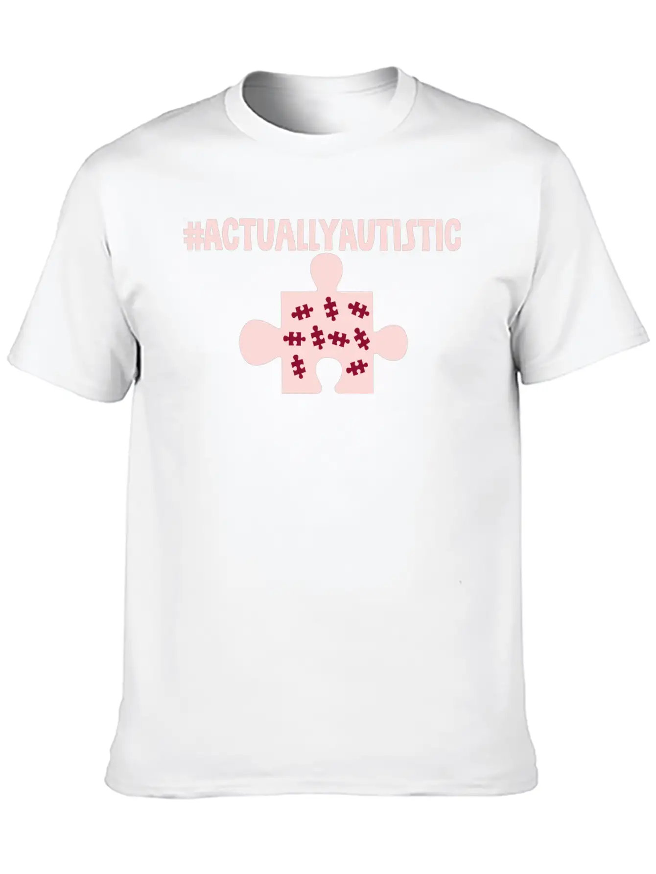 #actuallyautistic 2 Unisex Cotton Tee – Relaxed Fit For Any Occasion