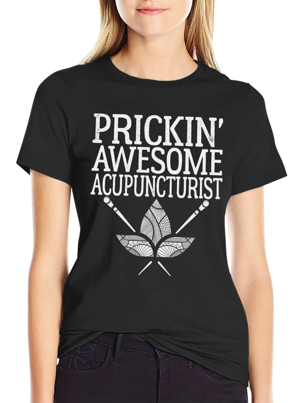 Acupuncture Humor Prickin Awesome Acupuncturist Classic Fit Graphic Tee For Daily Comfort – Unisex Cotton Shirt