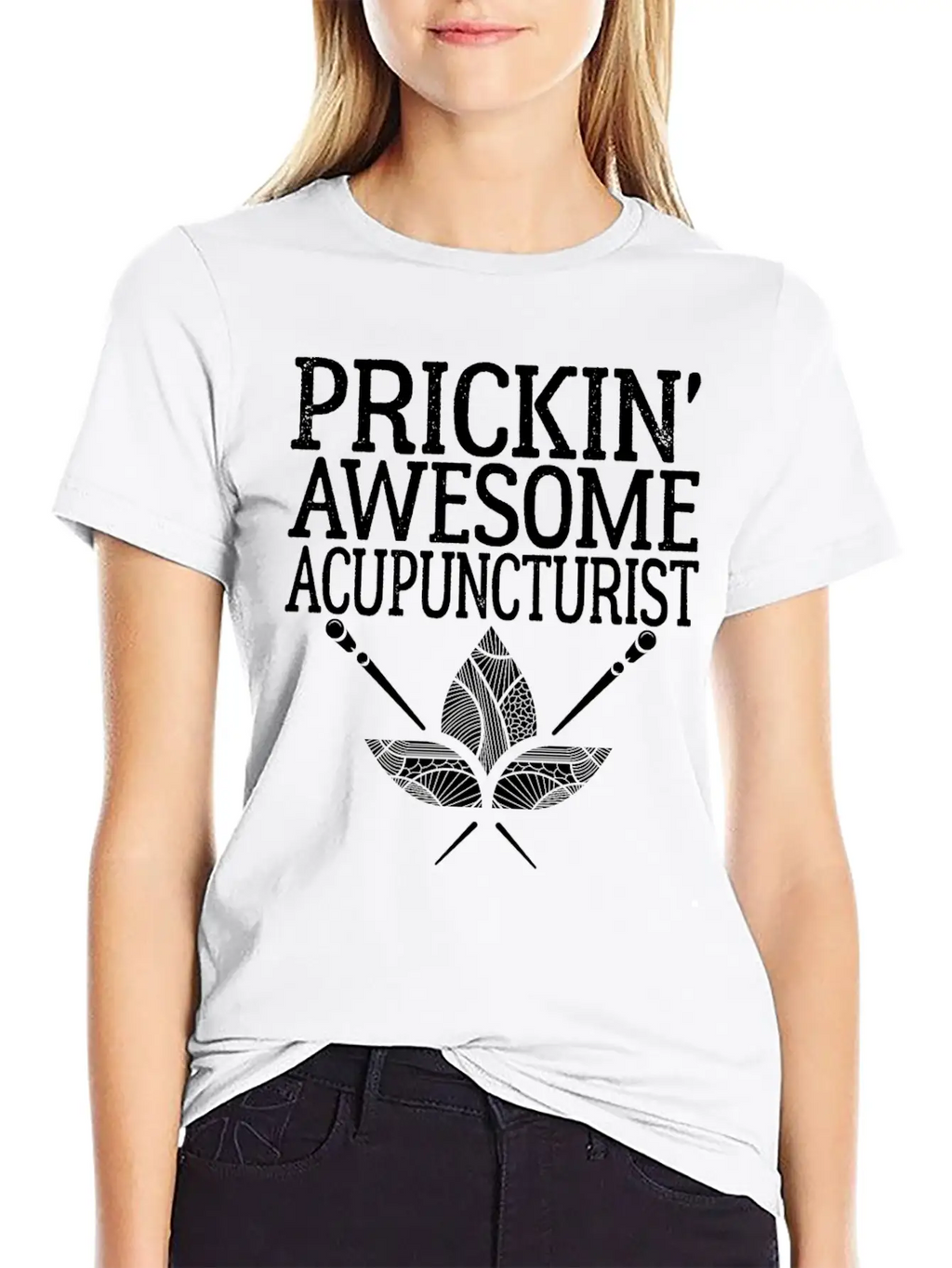 Acupuncture Humor Prickin Awesome Acupuncturist Classic Fit Graphic Tee For Daily Comfort – Unisex Cotton Shirt