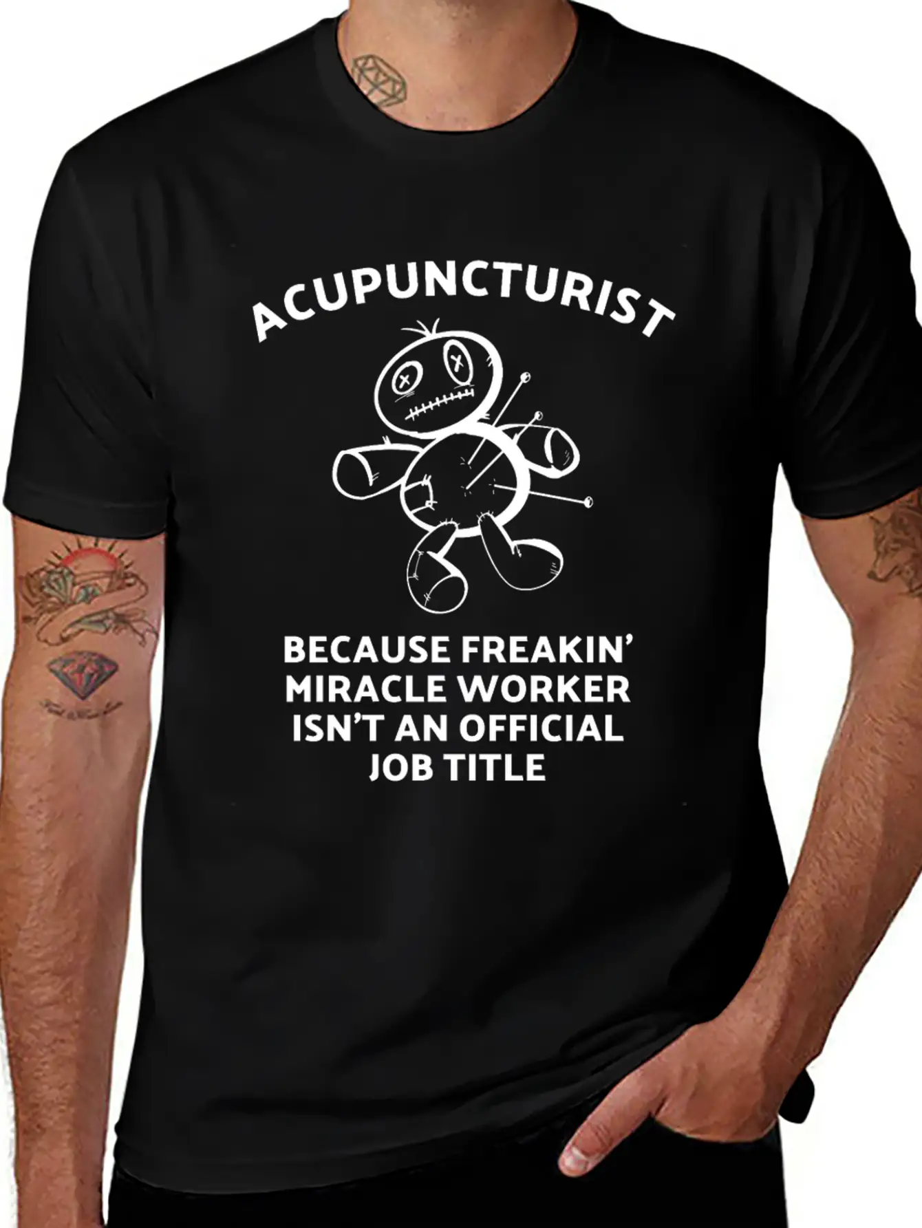 Acupuncturist - Acupuncture Miracle Worker Breathable Graphic T-Shirt – Perfect For Casual Days