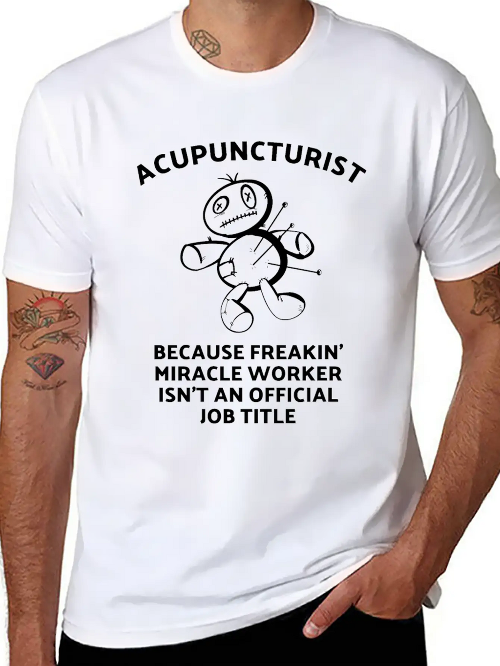 Acupuncturist - Acupuncture Miracle Worker Breathable Graphic T-Shirt – Perfect For Casual Days