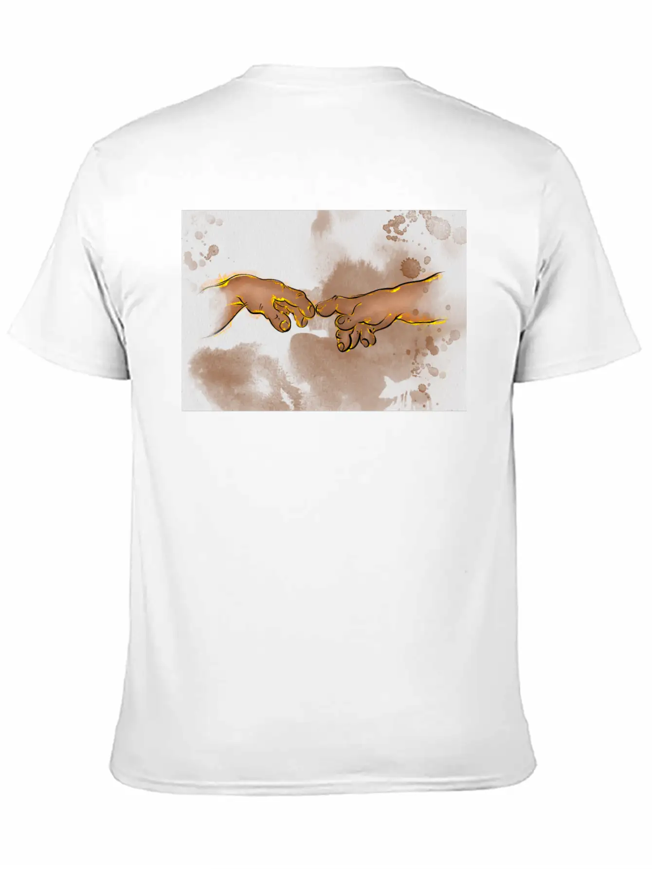 Adams Creation Michelangelo Hands As Gnomes Unisex Casual T-Shirt – Clean Design For Daily Comfort