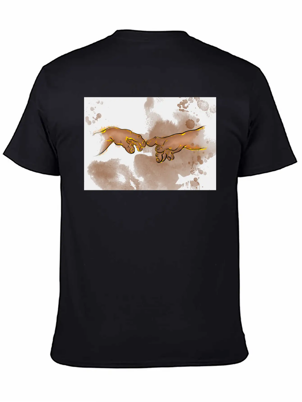 Adams Creation Michelangelo Hands As Gnomes Unisex Casual T-Shirt – Clean Design For Daily Comfort