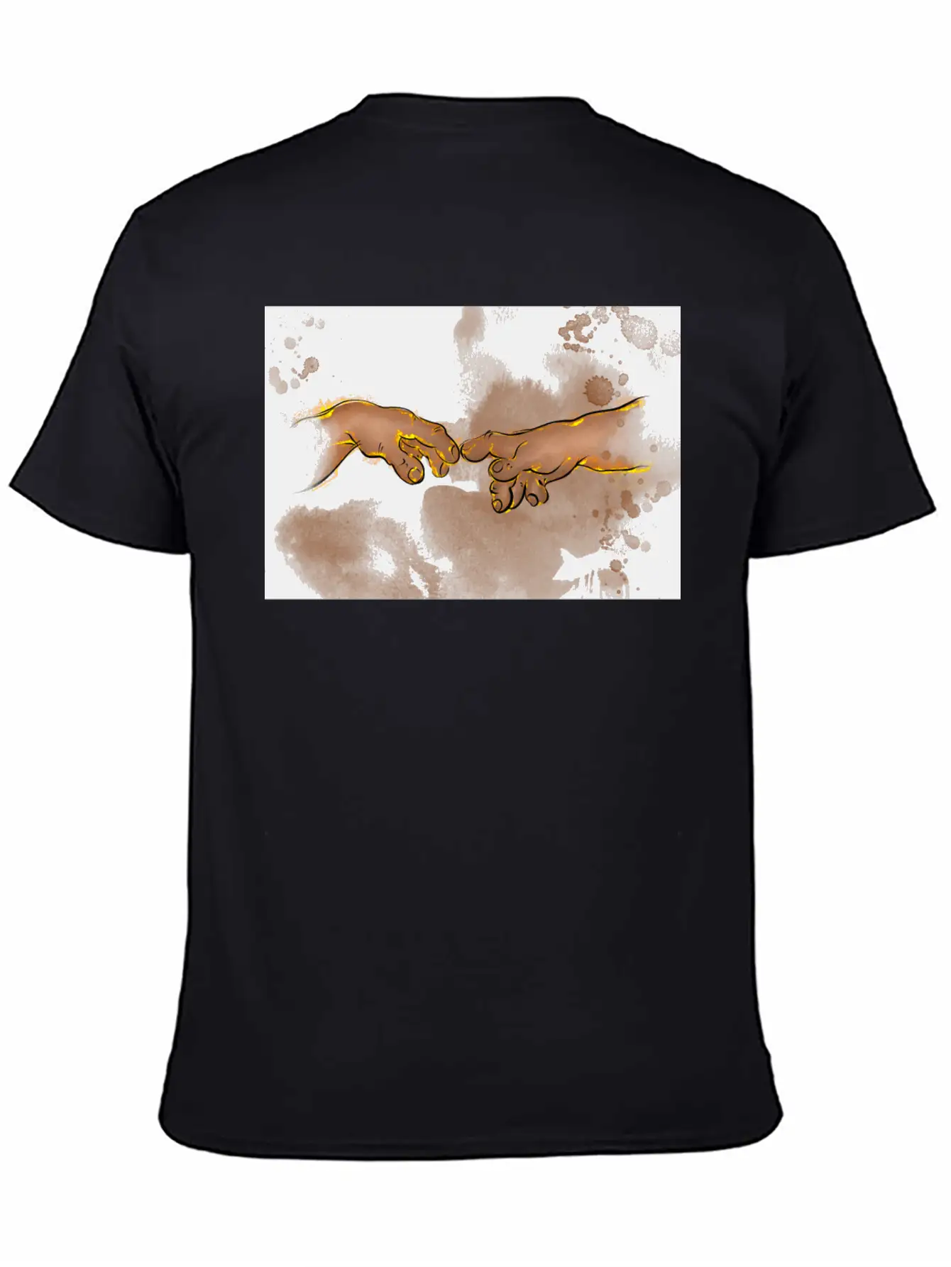 Adams Creation Michelangelo Hands As Gnomes Unisex Casual T-Shirt – Clean Design For Daily Comfort