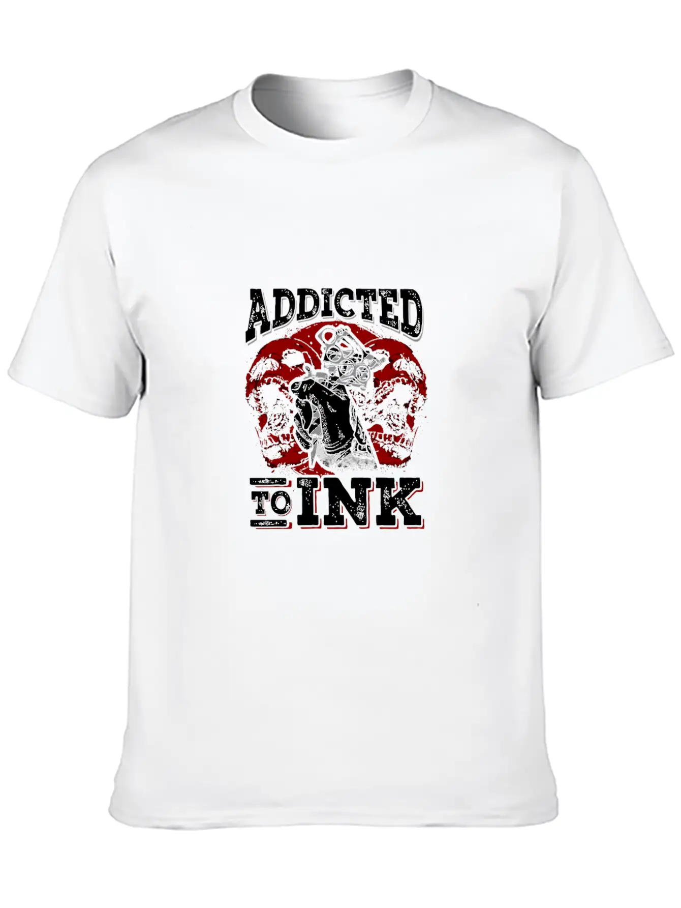 Addicted To Ink Tattoo Hoodie Tattoo Lover Gifts Unisex Short Sleeve Soft Cotton T-Shirt – Casual Everyday Wear