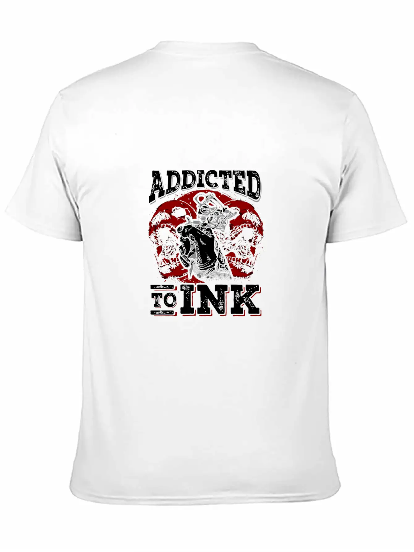 Addicted To Ink Tattoo Hoodie Tattoo Lover Gifts Unisex Short Sleeve Soft Cotton T-Shirt – Casual Everyday Wear