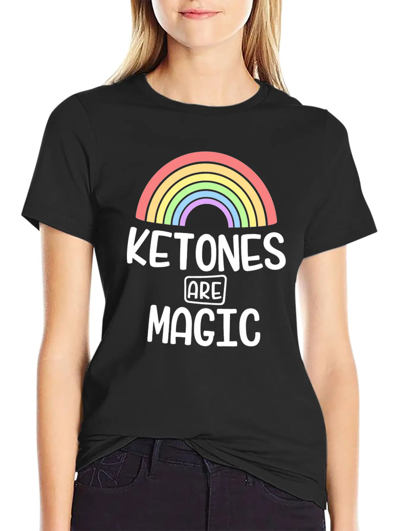 Addicted To Ketones Funny Keto Shirt For Women Diet Essential Unisex Summer Tee – Soft Cotton Casual Fit