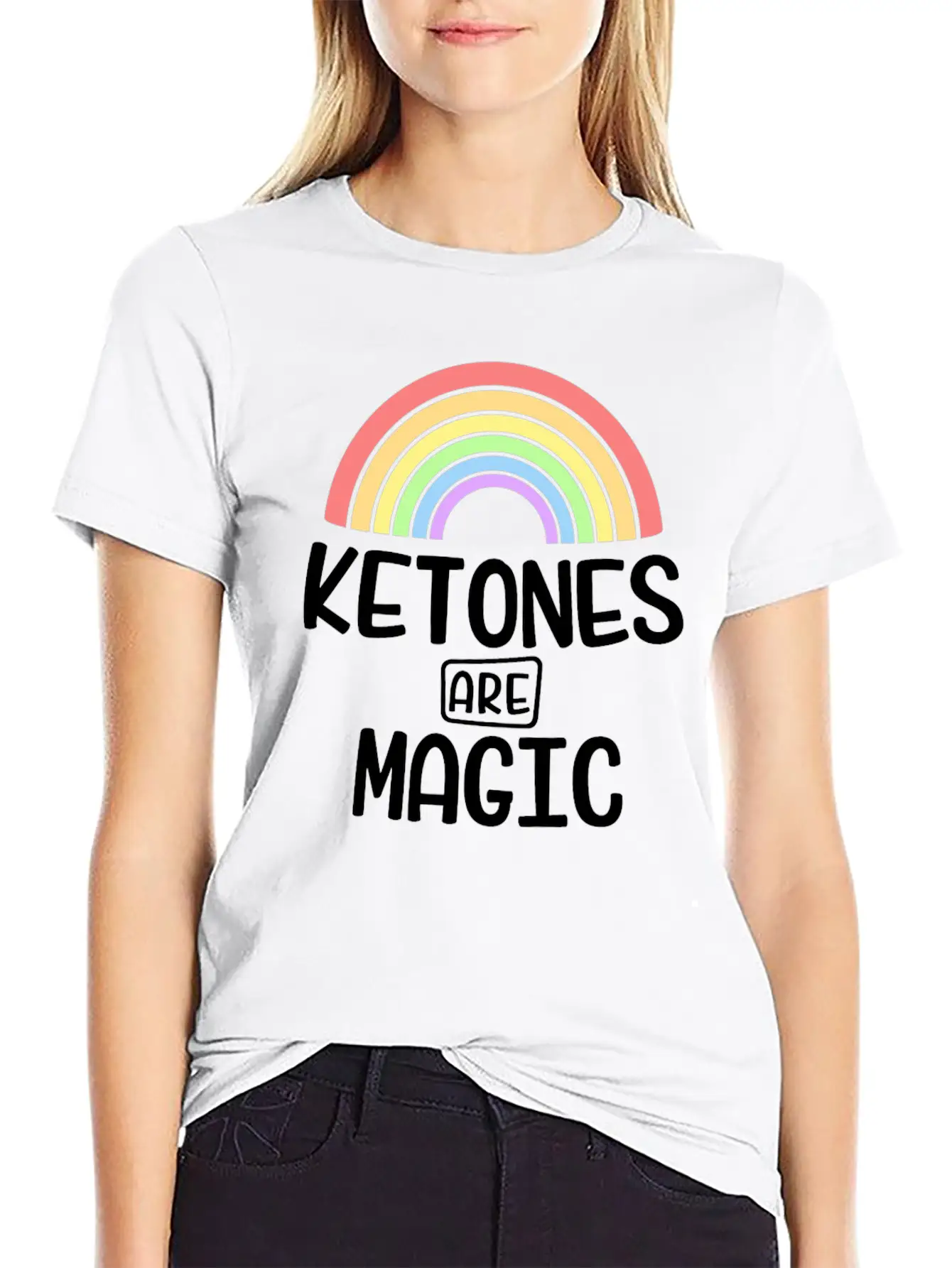 Addicted To Ketones Funny Keto Shirt For Women Diet Essential Unisex Summer Tee – Soft Cotton Casual Fit