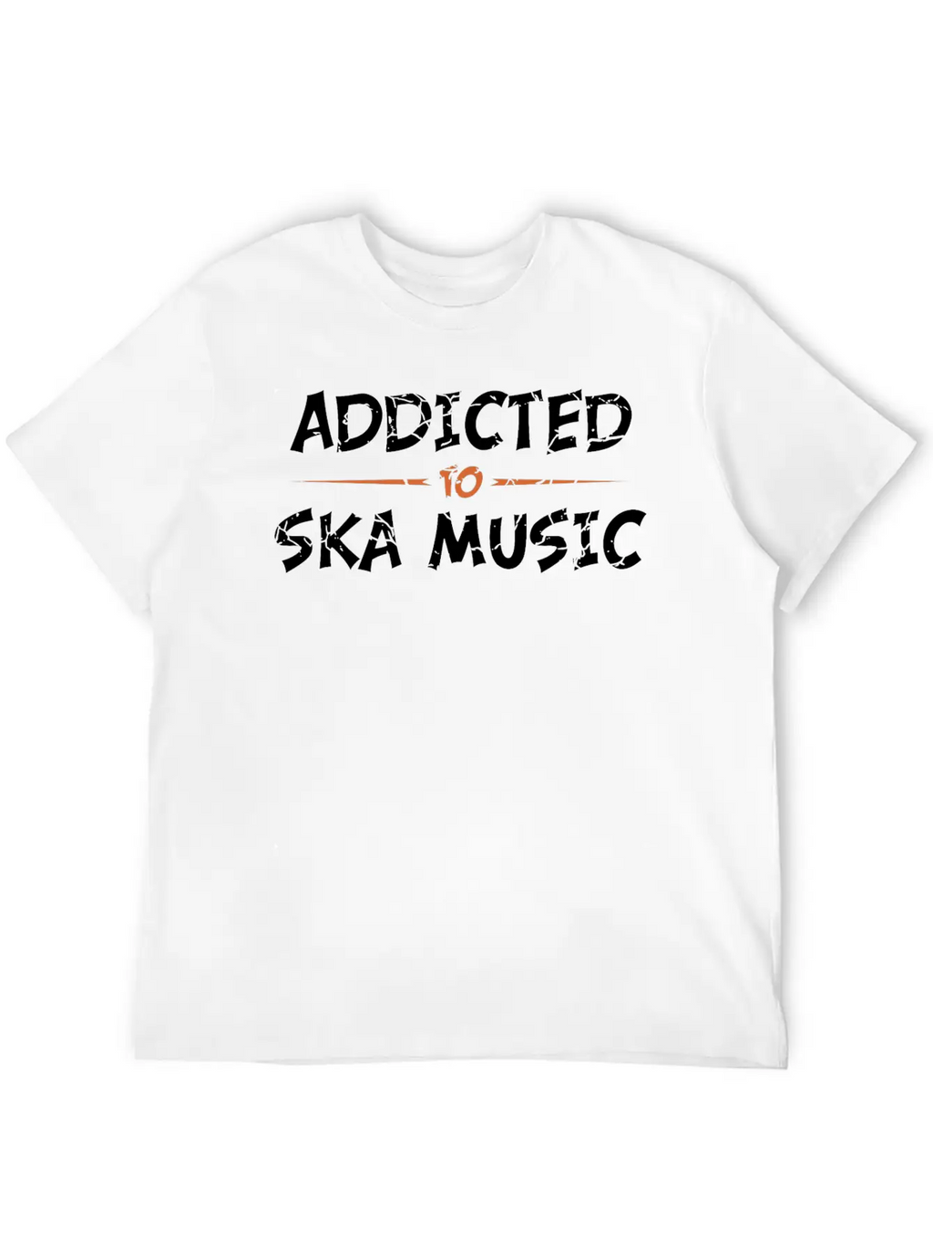 Addicted To Ska Music Classic Crew Neck Graphic Tee – Everyday Minimal Look