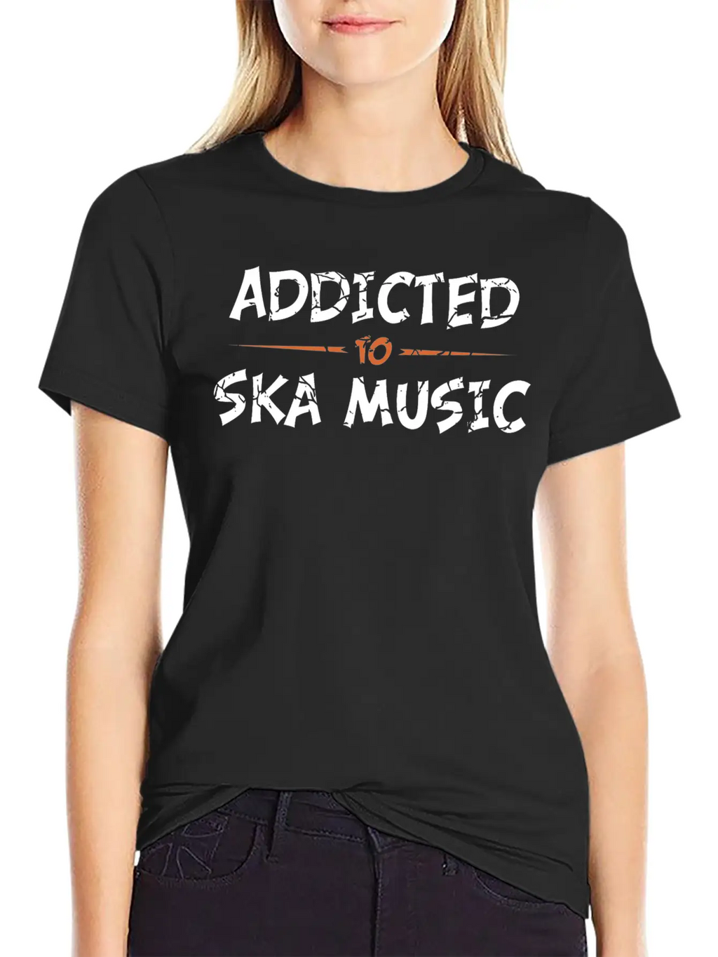 Addicted To Ska Music Classic Crew Neck Graphic Tee – Everyday Minimal Look