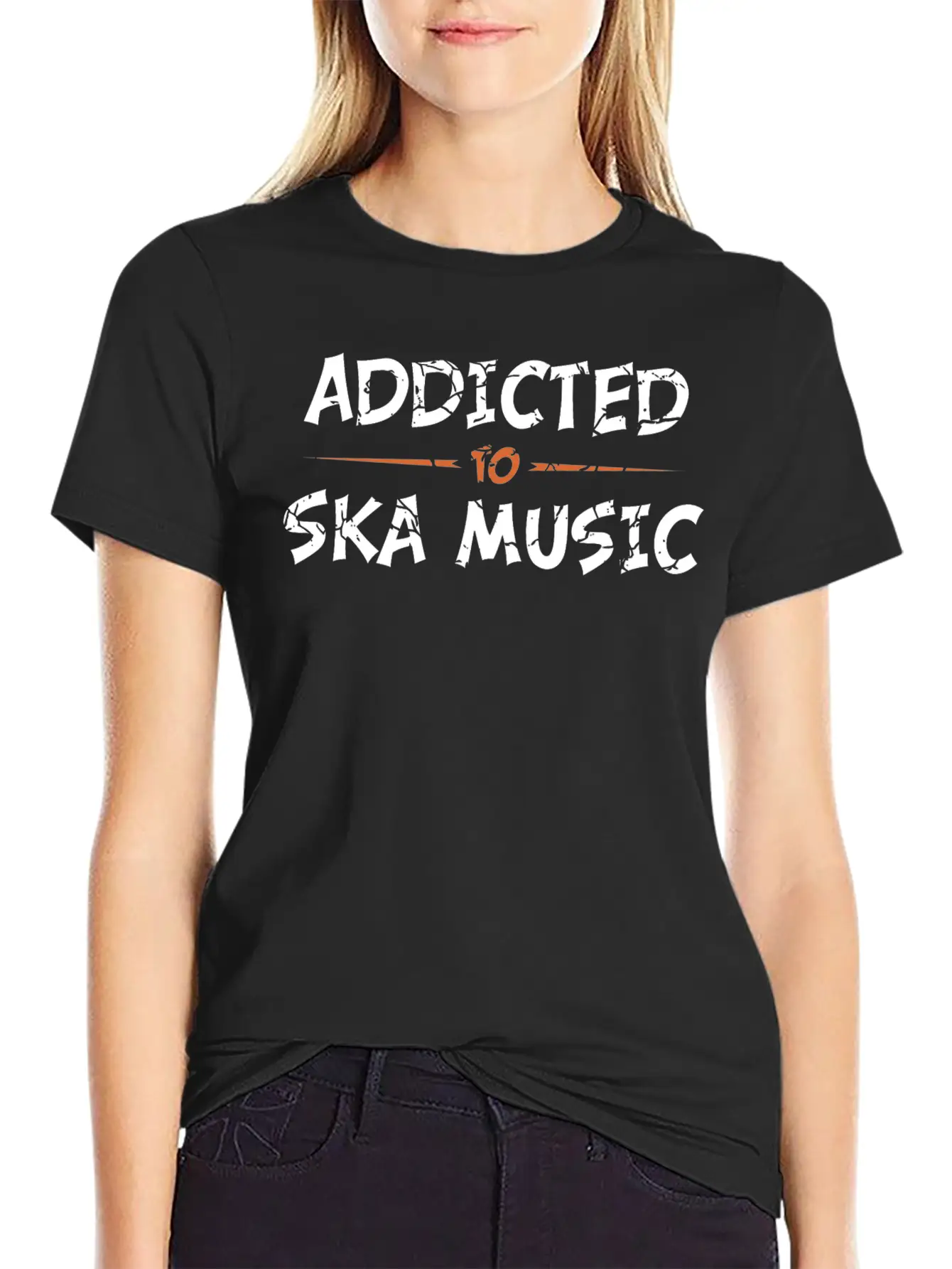 Addicted To Ska Music Classic Crew Neck Graphic Tee – Everyday Minimal Look