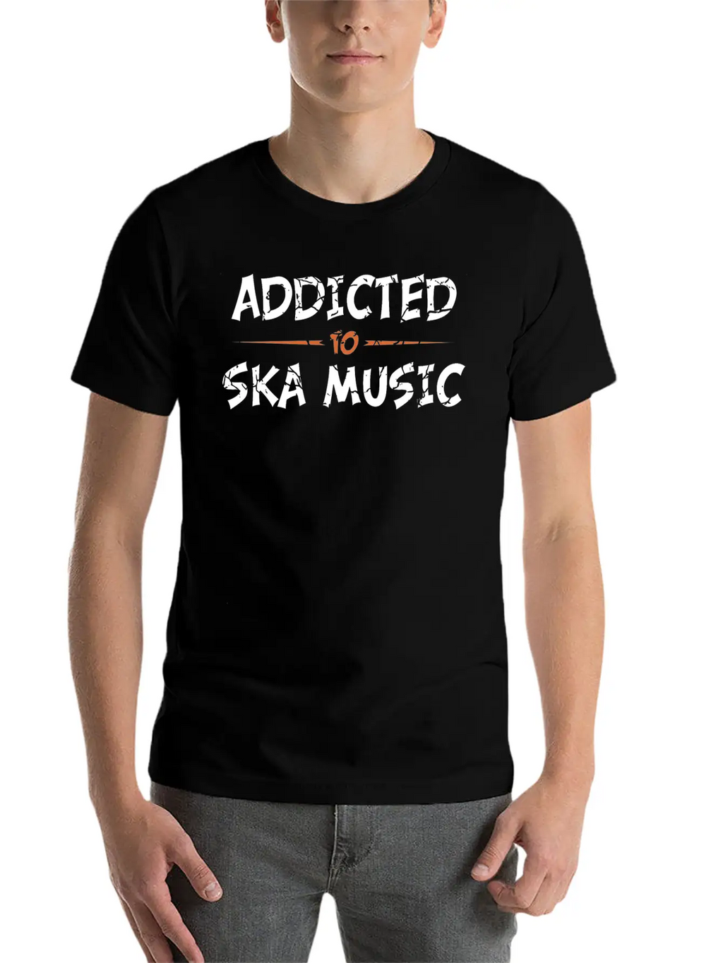 Addicted To Ska Music Classic Crew Neck Graphic Tee – Everyday Minimal Look