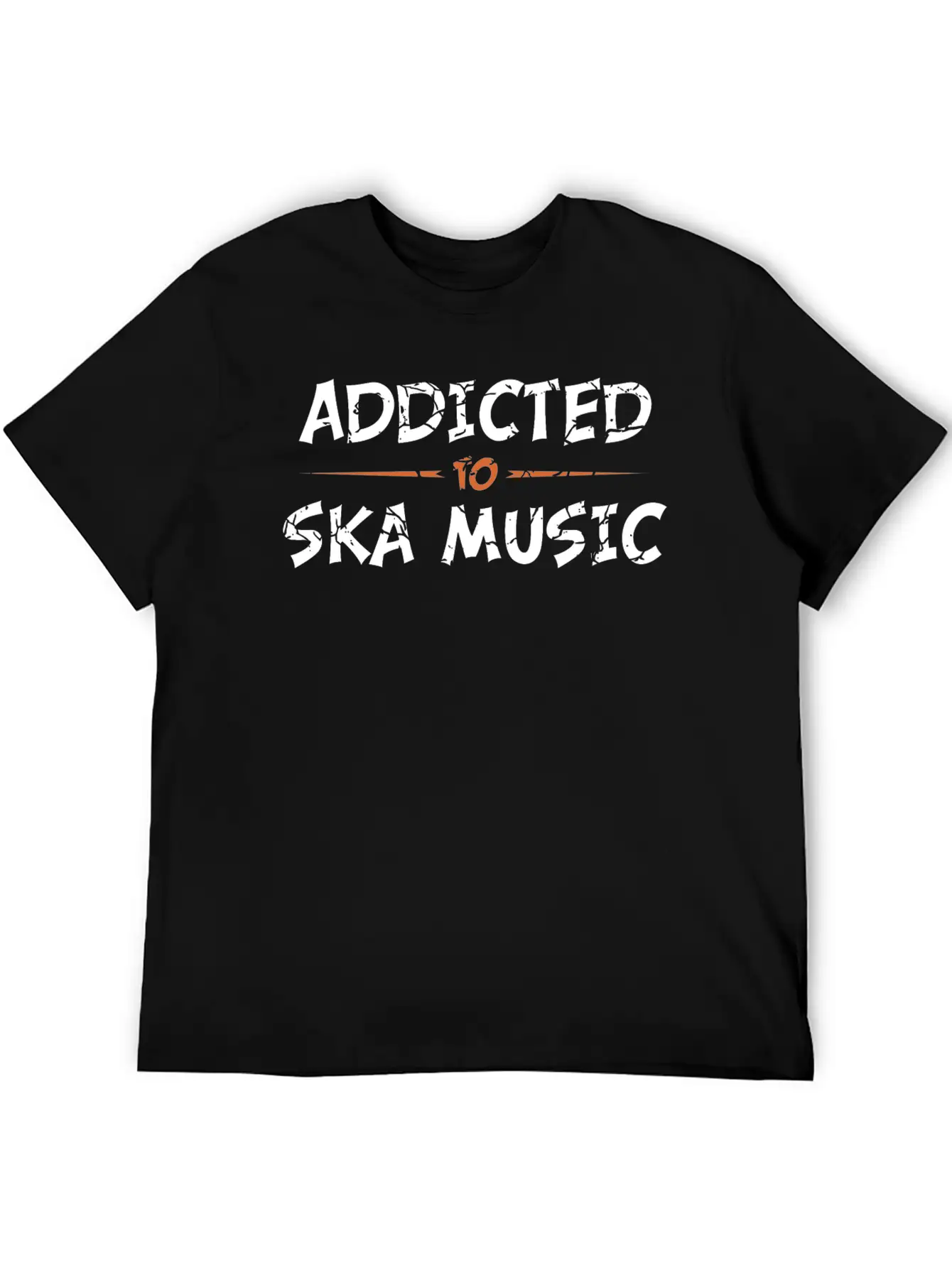 Addicted To Ska Music Classic Crew Neck Graphic Tee – Everyday Minimal Look