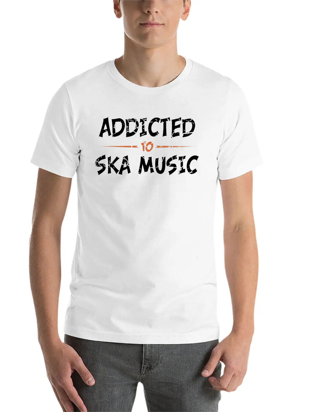 Addicted To Ska Music Classic Crew Neck Graphic Tee – Everyday Minimal Look
