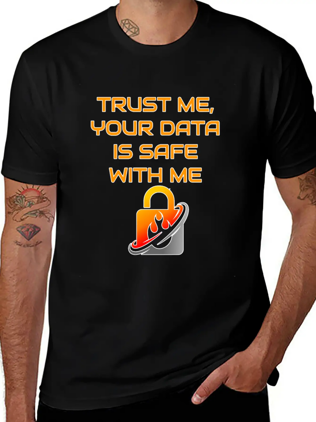 Admin Data Safety Unisex Casual T-Shirt – Clean Design For Daily Comfort