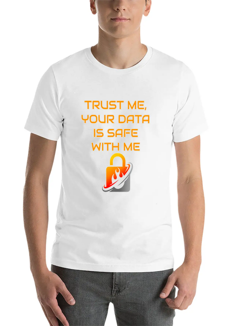 Admin Data Safety Unisex Casual T-Shirt – Clean Design For Daily Comfort