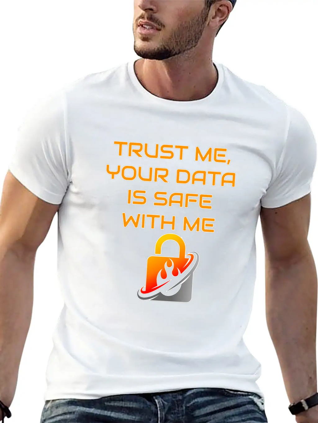 Admin Data Safety Unisex Casual T-Shirt – Clean Design For Daily Comfort