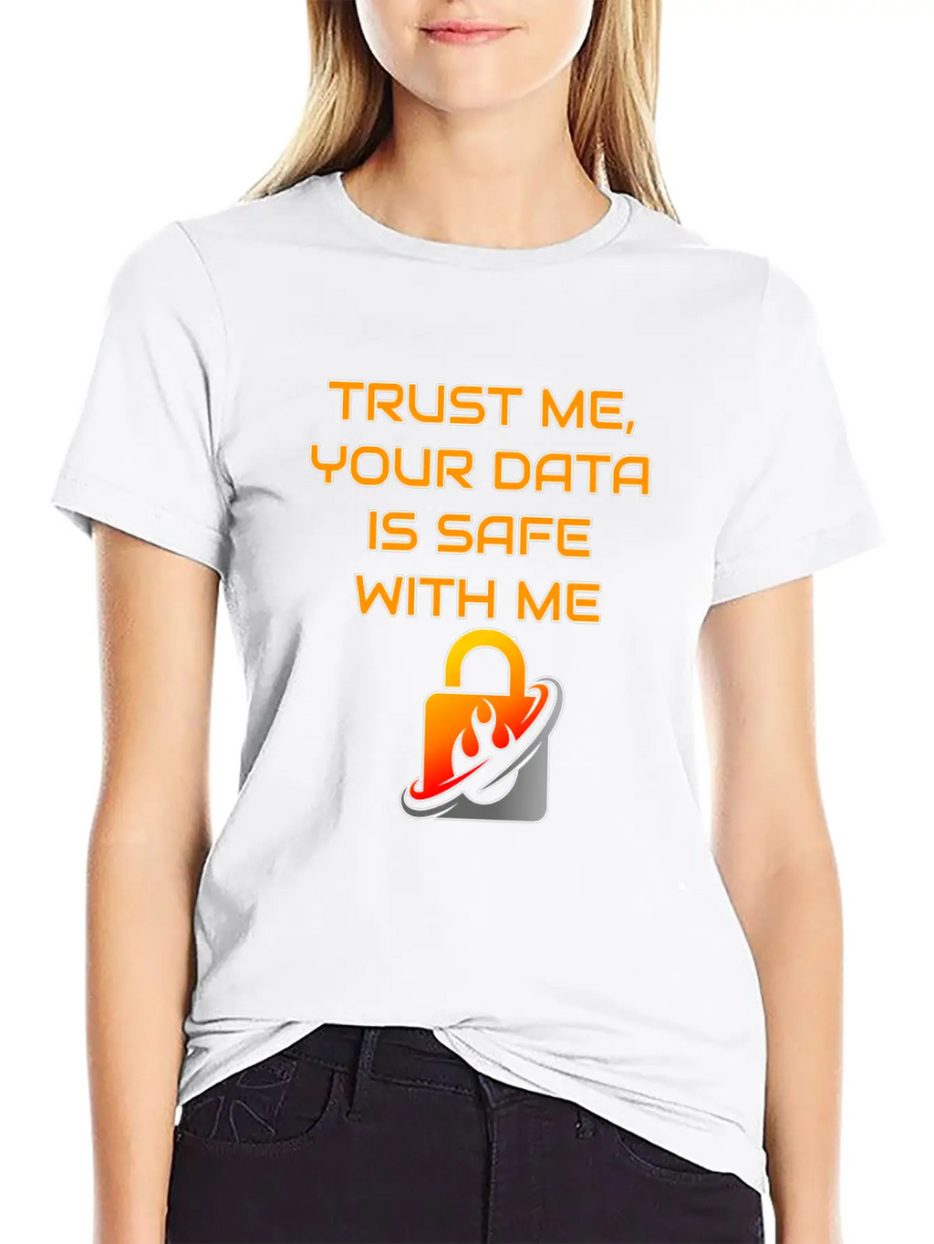Admin Data Safety Unisex Casual T-Shirt – Clean Design For Daily Comfort