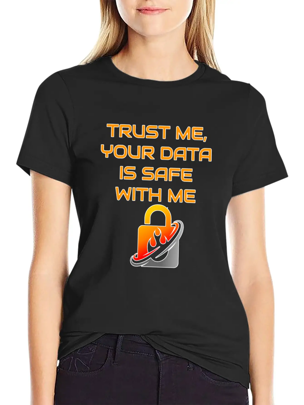 Admin Data Safety Unisex Casual T-Shirt – Clean Design For Daily Comfort