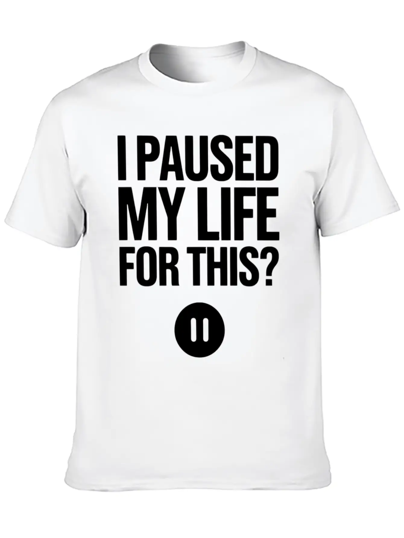 Adulting And Life Stress Humor For Students And Pr Classic Crew Neck Graphic Tee – Everyday Minimal Look