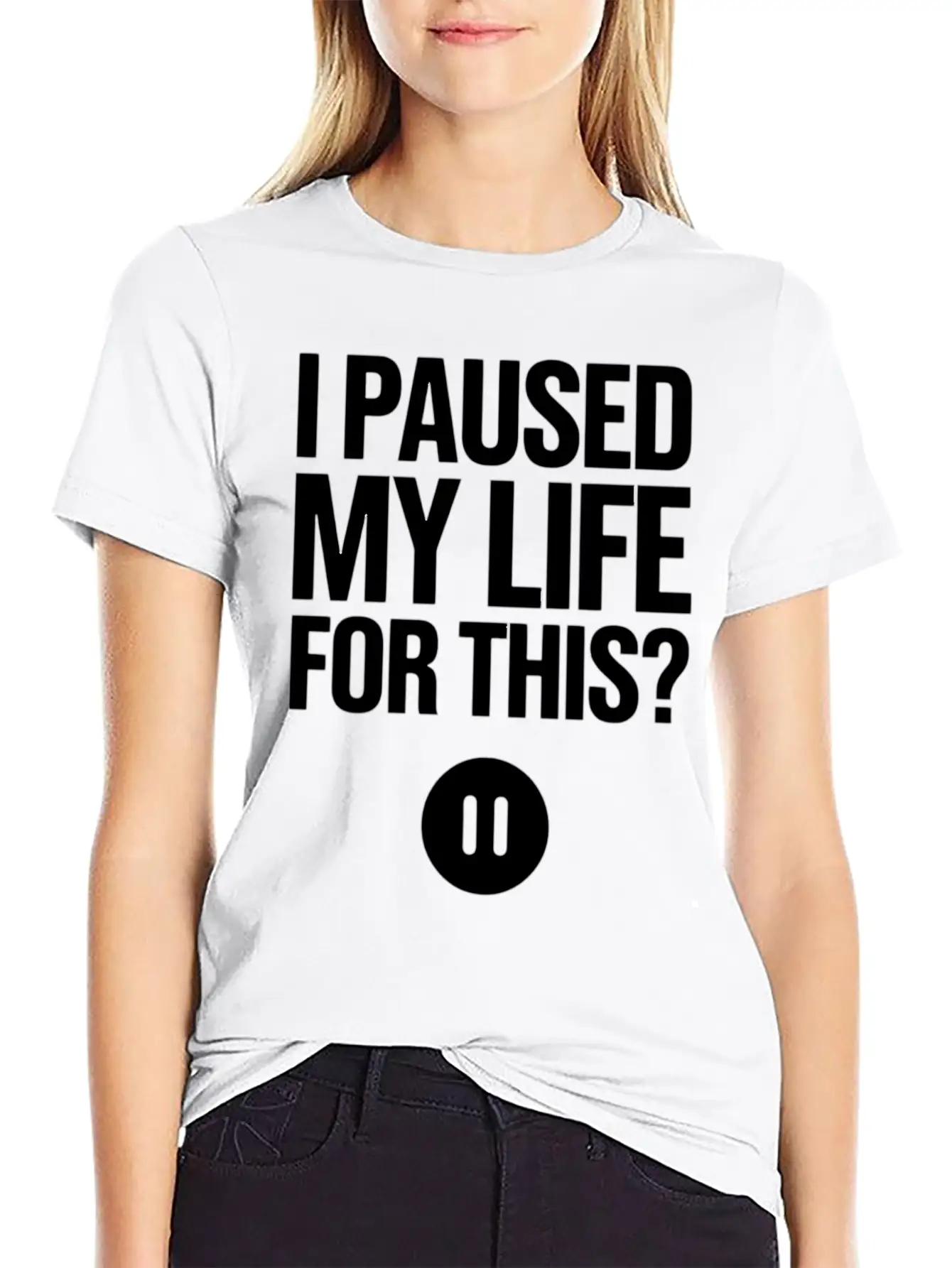 Adulting And Life Stress Humor For Students And Pr Classic Crew Neck Graphic Tee – Everyday Minimal Look