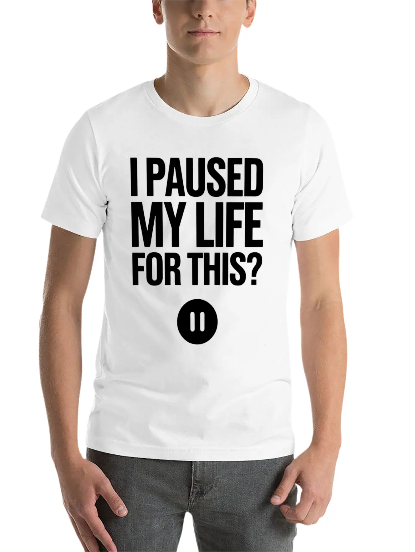 Adulting And Life Stress Humor For Students And Pr Classic Crew Neck Graphic Tee – Everyday Minimal Look