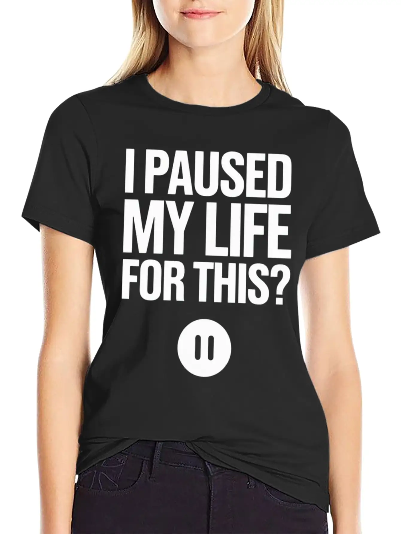 Adulting And Life Stress Humor For Students And Pr Classic Crew Neck Graphic Tee – Everyday Minimal Look