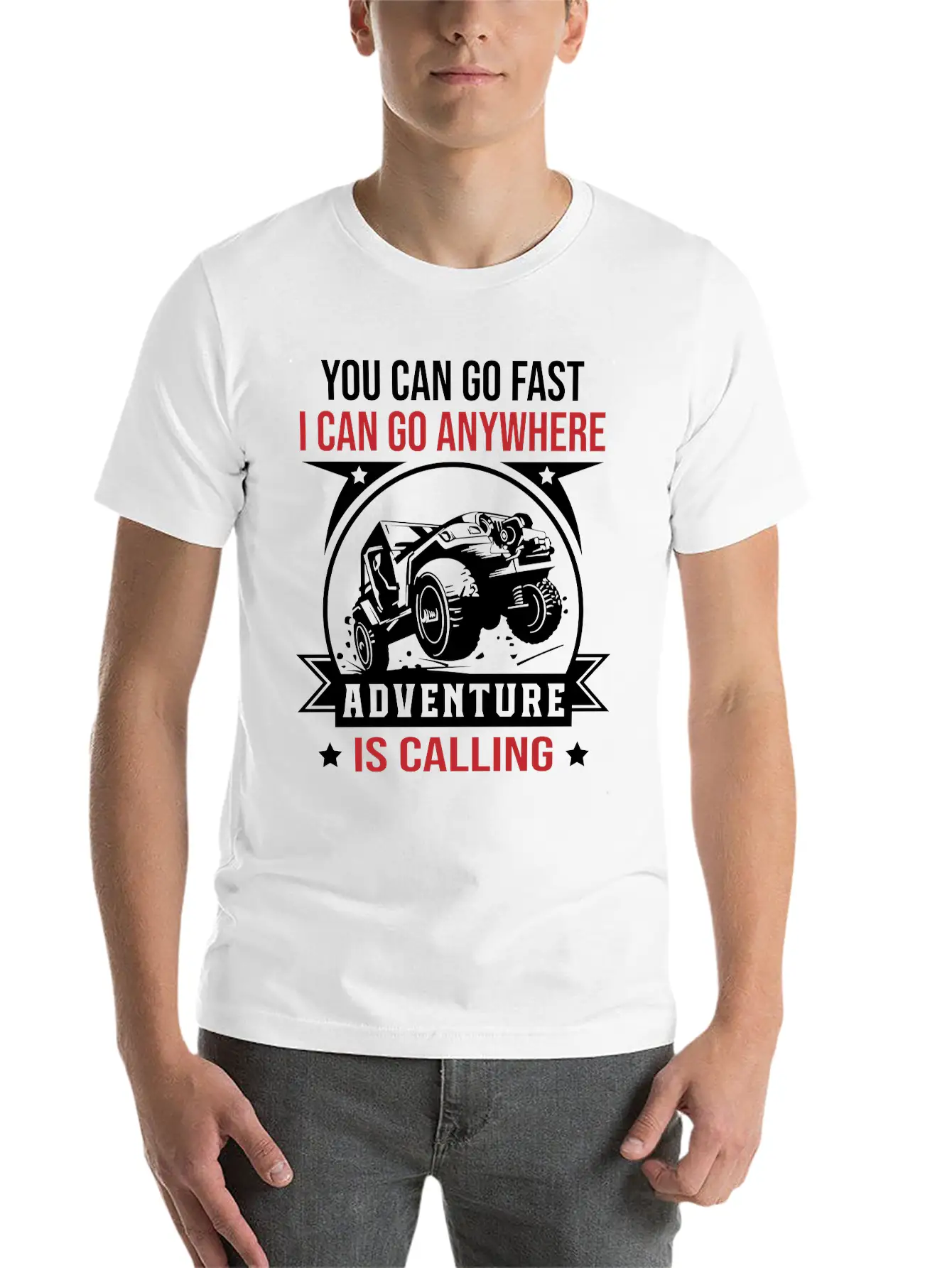 Adventure Is Calling Unisex Short Sleeve Soft Cotton T-Shirt – Casual Everyday Wear
