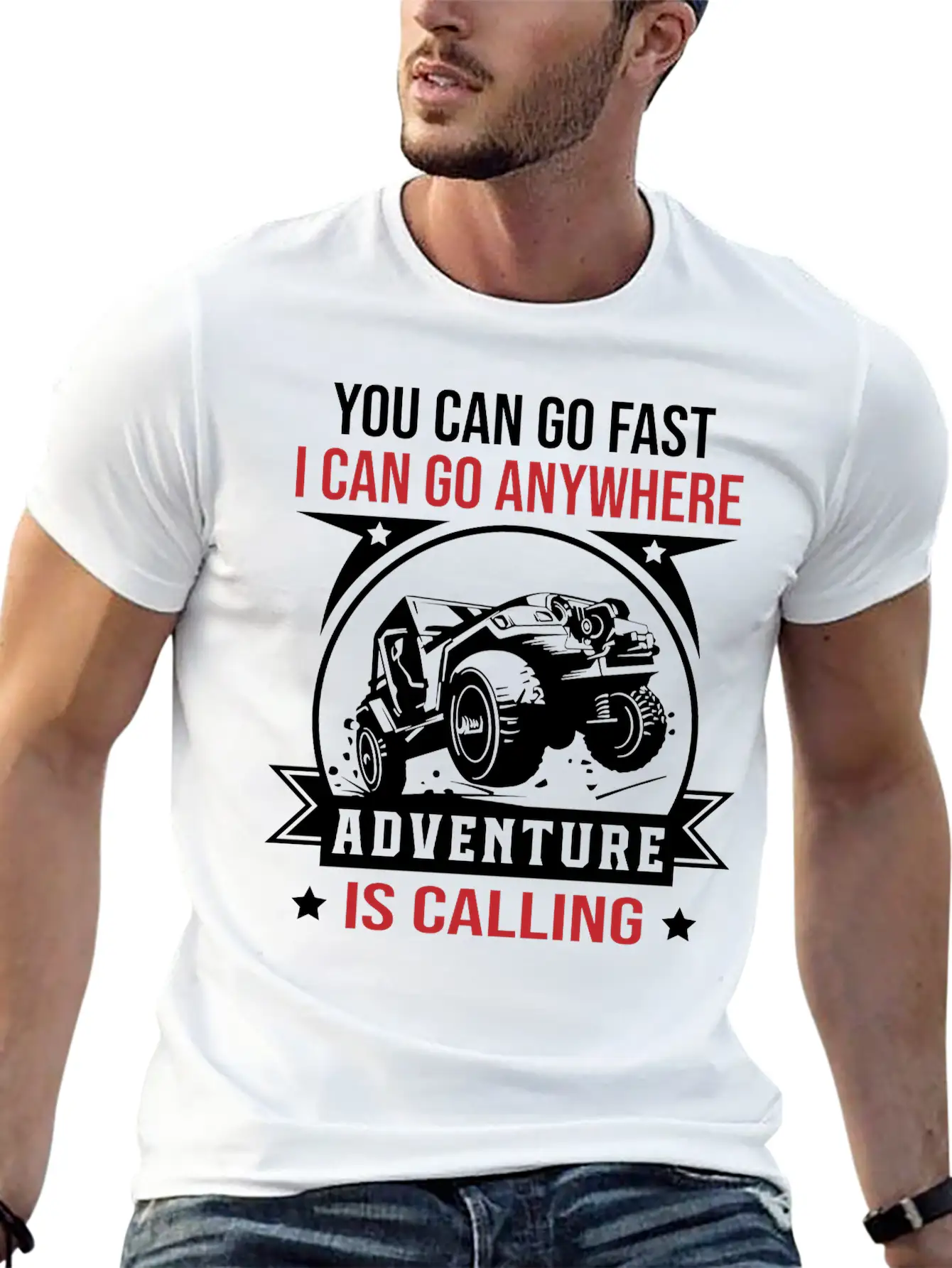 Adventure Is Calling Unisex Short Sleeve Soft Cotton T-Shirt – Casual Everyday Wear