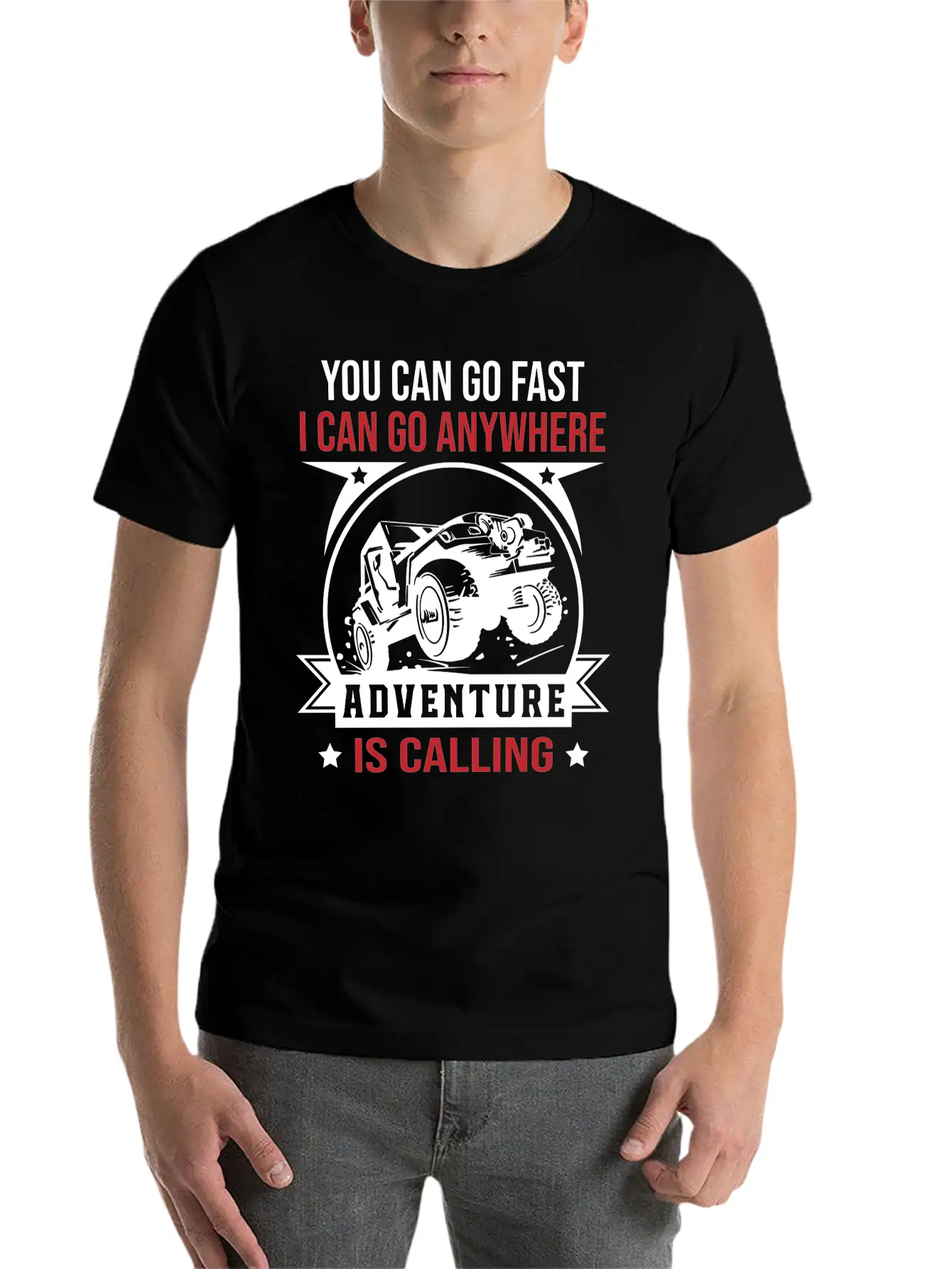 Adventure Is Calling Unisex Short Sleeve Soft Cotton T-Shirt – Casual Everyday Wear