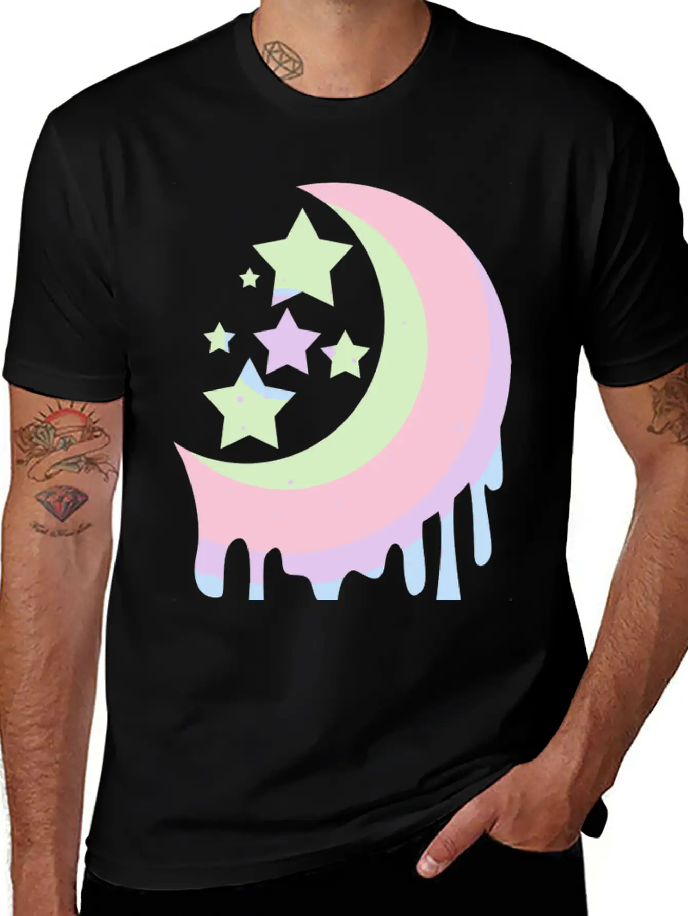 Aesthetic Clothing For Girls Pastel Moon Goth Swea Unisex Casual T-Shirt – Clean Design For Daily Comfort