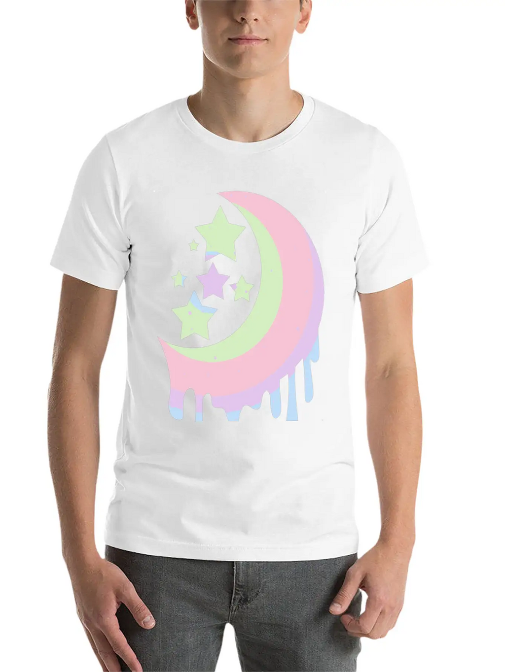 Aesthetic Clothing For Girls Pastel Moon Goth Swea Unisex Casual T-Shirt – Clean Design For Daily Comfort