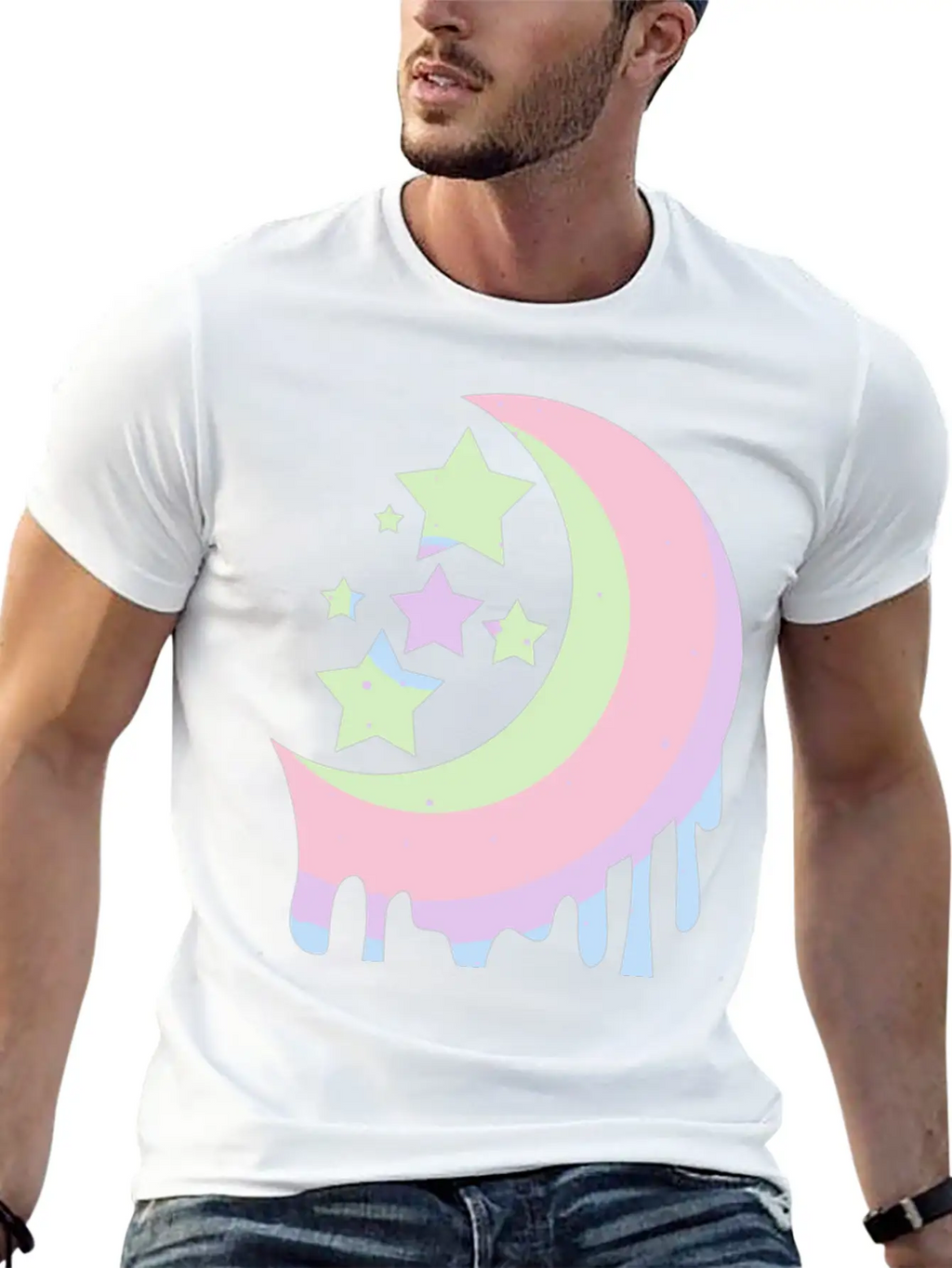 Aesthetic Clothing For Girls Pastel Moon Goth Swea Unisex Casual T-Shirt – Clean Design For Daily Comfort