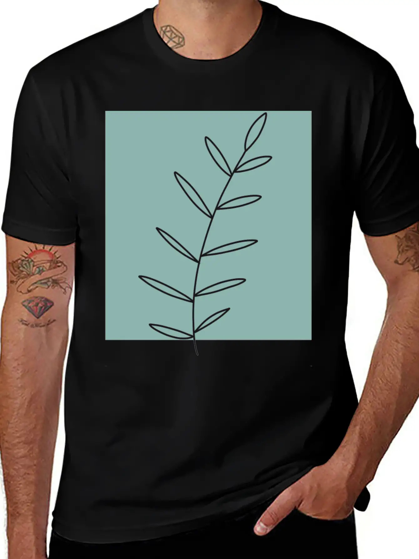 Aesthetic Leaf Soft Cotton Short Sleeve Tee – Unisex Wardrobe Staple
