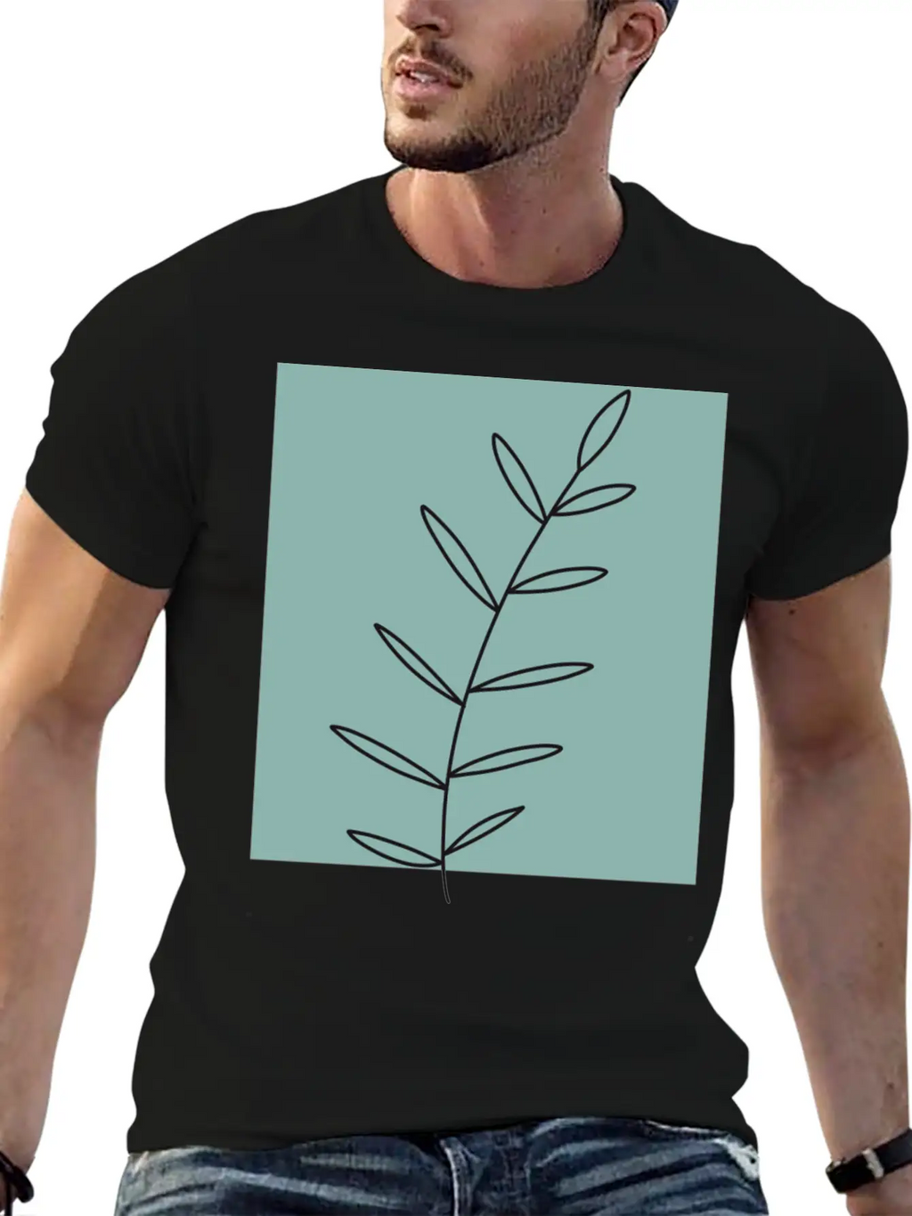 Aesthetic Leaf Soft Cotton Short Sleeve Tee – Unisex Wardrobe Staple