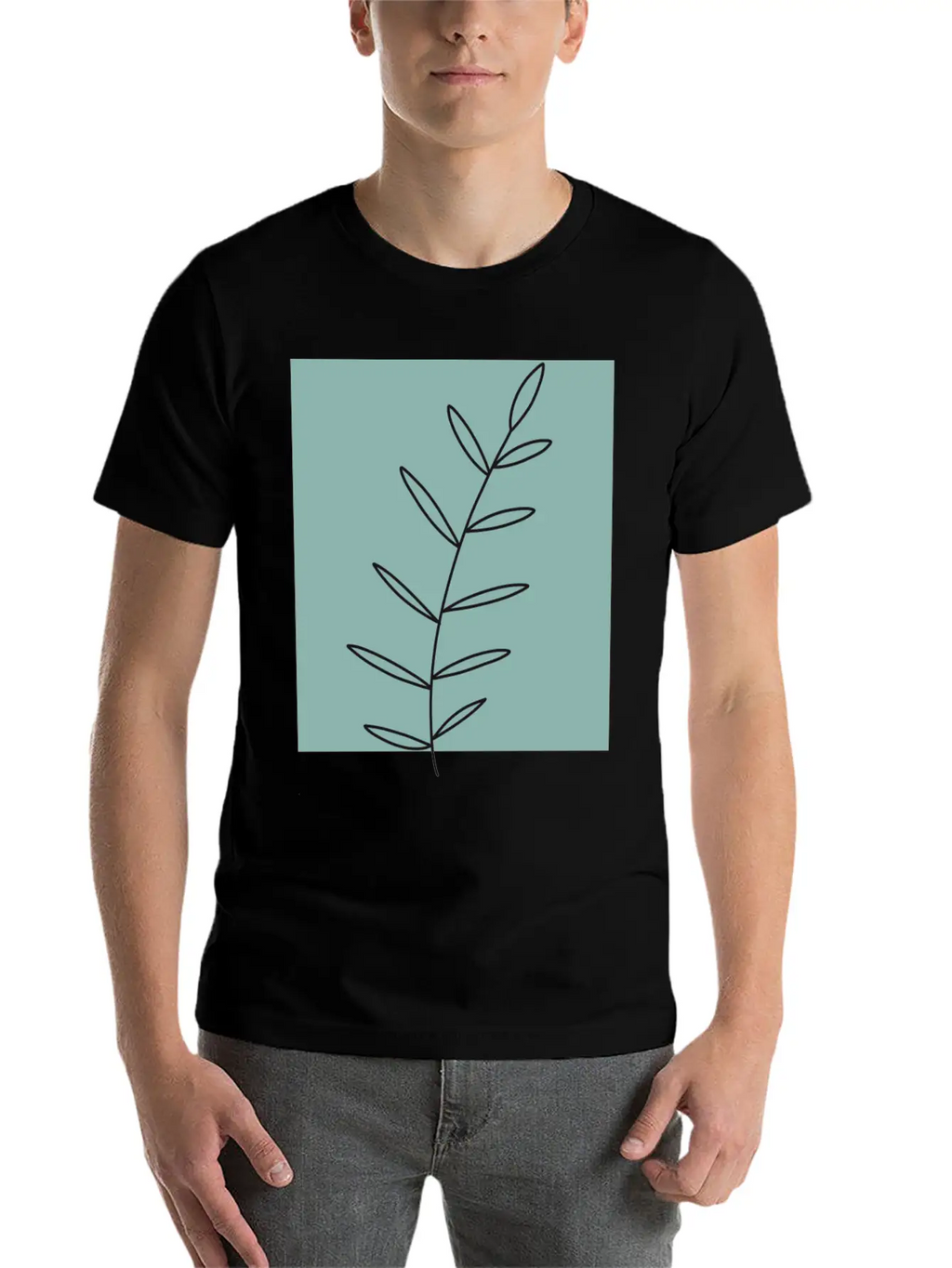 Aesthetic Leaf Soft Cotton Short Sleeve Tee – Unisex Wardrobe Staple